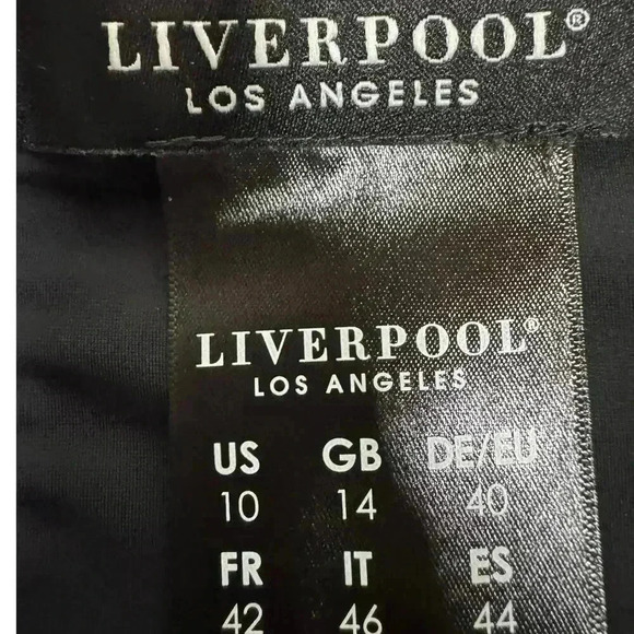 Liverpool Maggie Plaid Slip On Pencil Skirt Size 10 - Picture 9 of 9